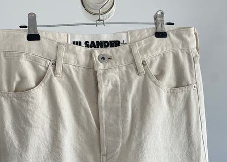 jilsander standard white denim