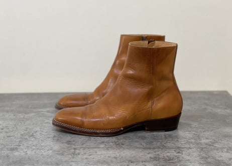 maison margiela "replica" leather heel boots 43