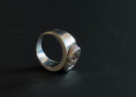gucci inter locking g silver ring