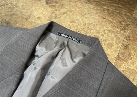 80s giorgio armani stripe double set up suit