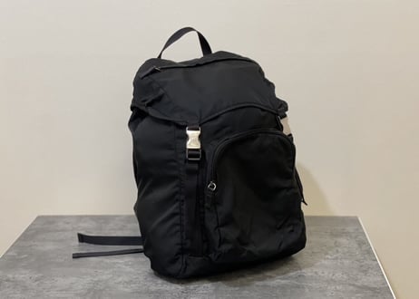 prada back pack black