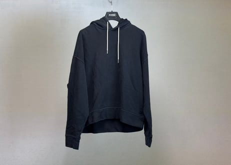 jilsander ”Meier 期” logo drawstrings hoodie