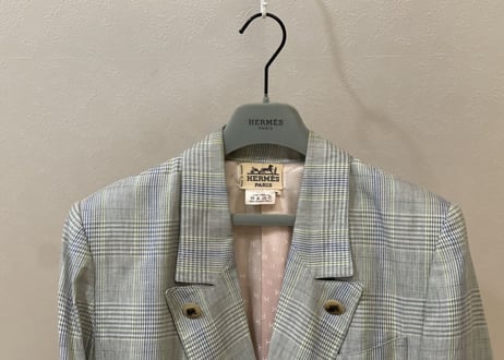 hermes stripe linen jacket