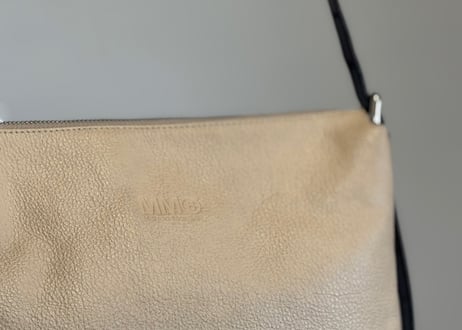 mm6 leather logo shoulder bag