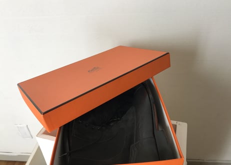 2018aw hermes lace-up boots size41