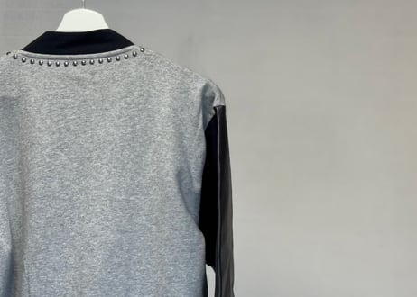just cavalli studs leather switch jackert dead stock