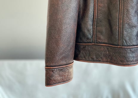 borini  fade leather jacket