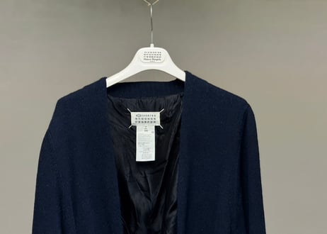 maison margiela collarless coat