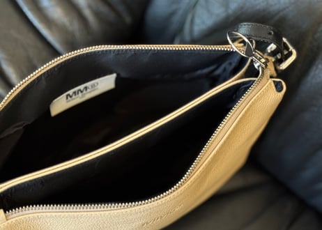 mm6 leather logo shoulder bag