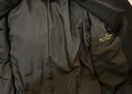 90s cashmere wool double hesterfield coat