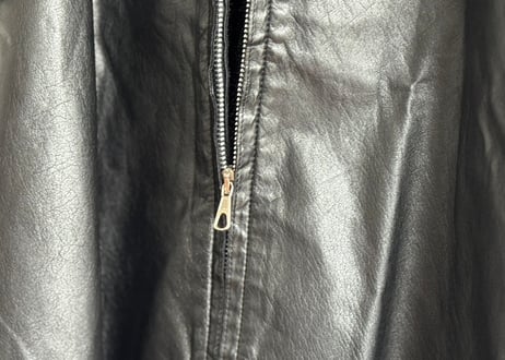 costume national leather zip shirt