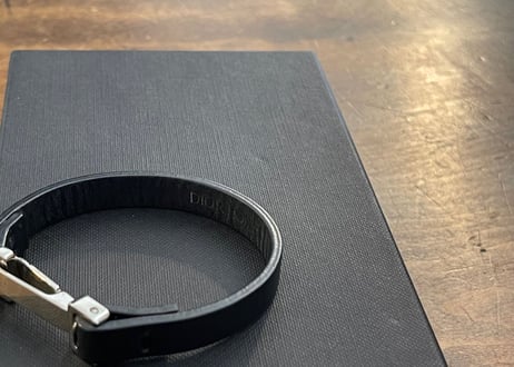 dior homme leather bracelet dad stock