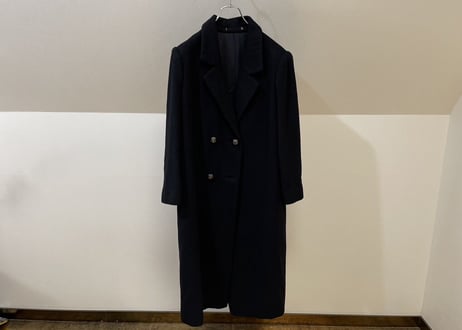 80-90s pure cashmere double long coat #10