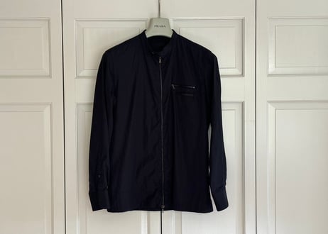 prada logo shirt jacket