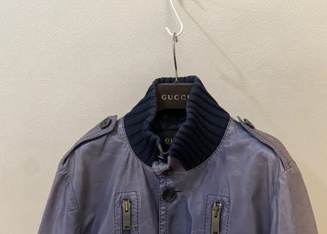 gucci leather jacket purple