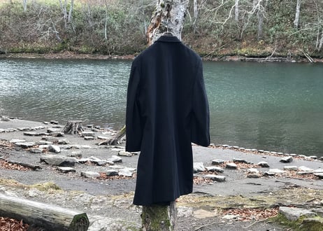 80-90s double chesterfield coat
