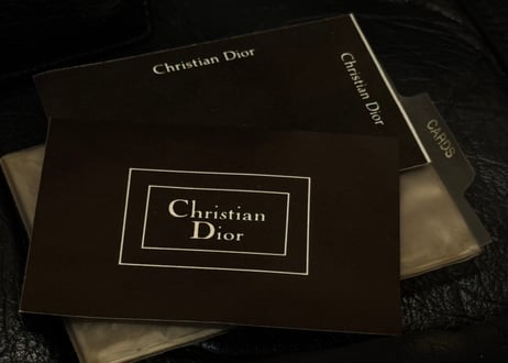 dior leather walled dead stock