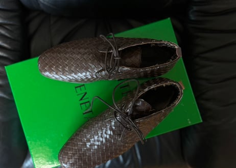 bottega veneta Intrecciato leather shose