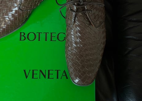 bottega veneta Intrecciato leather shose