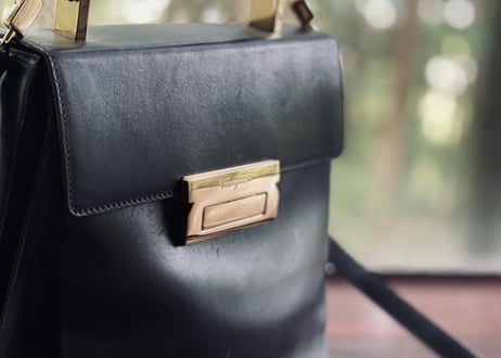 salvatore ferragamo leather bag