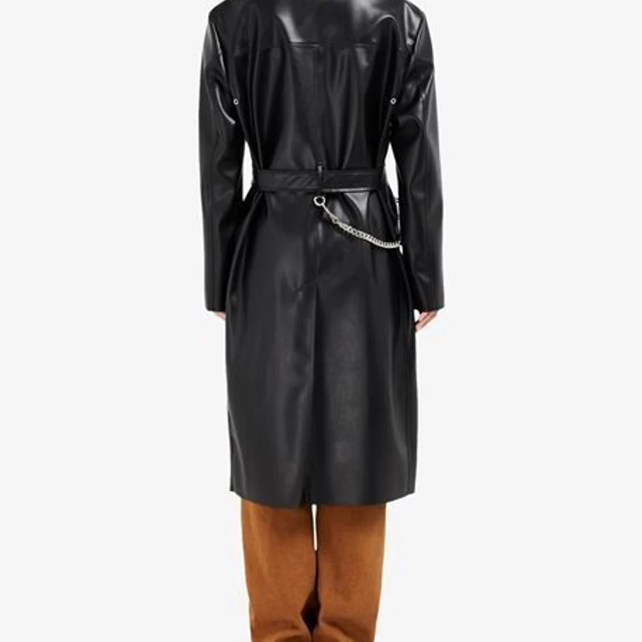 MM6 Maison Margiela ブラック コート　新品未使用タグ付 mm6 maison margiela 2022aw fake leather coat |