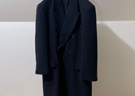 80-90s cashmere wook doublre chesterfield coat