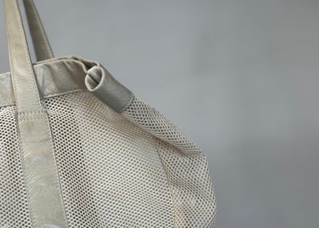 maison margiela "初期" large size mesh leather bag