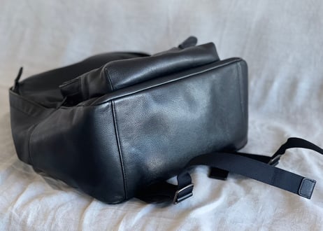 coach leather back pack