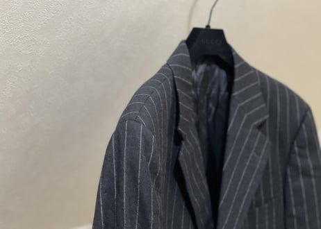 gucci stripe set up suit