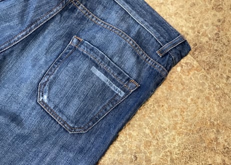 prada denim pants