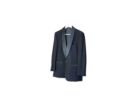 givenchy tuxedo set up suit dead stock