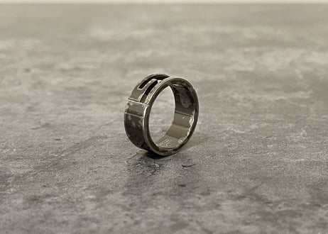 gucci g logo silver ring 17号