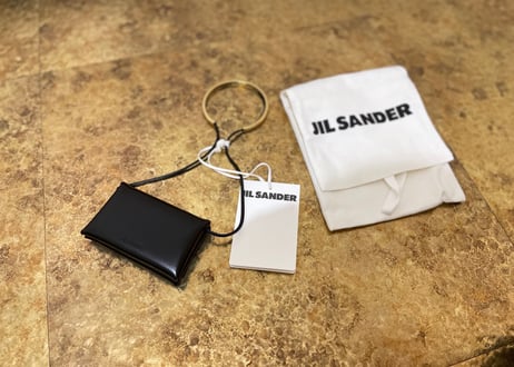 jilsander 2021ss leather wallet dead stock