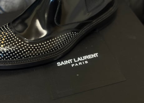 saint laurent studs side gore boots dead stock