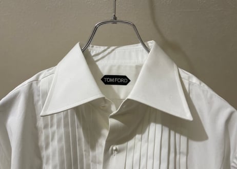 tom ford 2020ss pleat detailed shirt