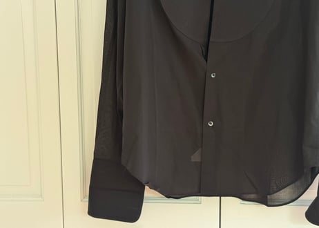 giorgio armani cufflinks black shirt