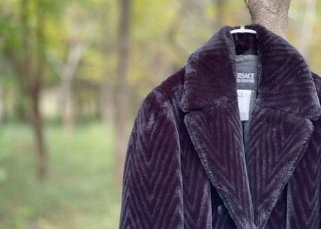versace fur coat
