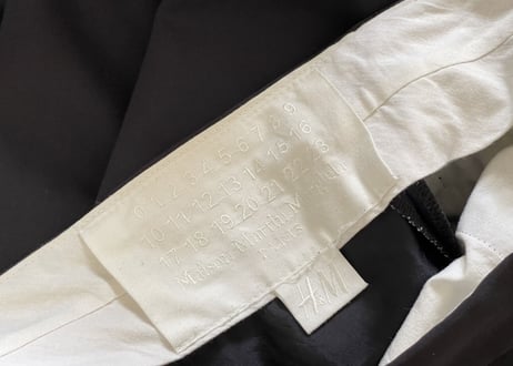 maison margiela h&m trousers
