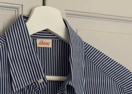 brioni stripe shirt