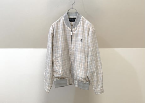 yves saint laurent check blouson