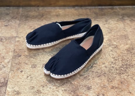 maison margiela tabi shose black 40 dead stock