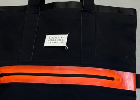 maison margiela calendar tag tote bag