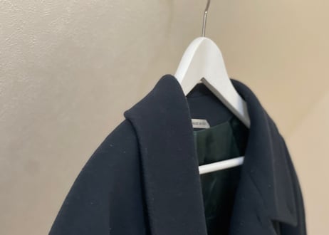 80-90s made in Italy green cashmere wool coat