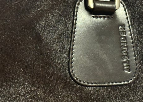 jilsander unborn calf leather bag