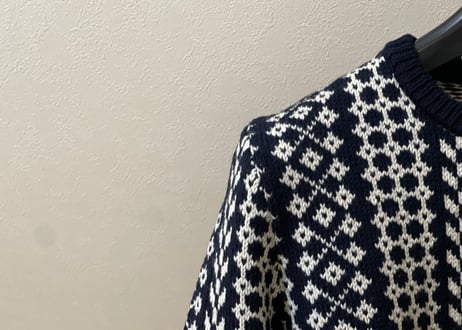 raf simons jacquard knit