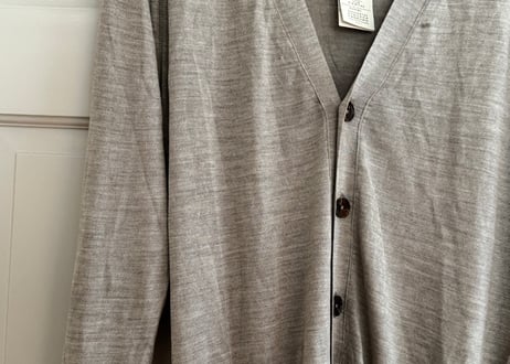 maison margiela silk cardigan