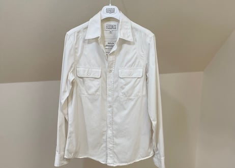 maison margiela "replica" work shirt