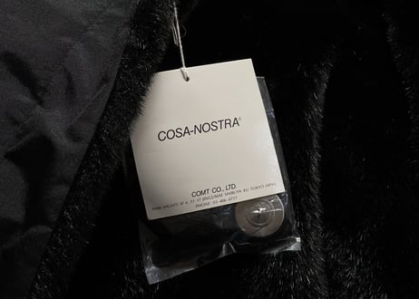 90s reversible fur coat dead stock