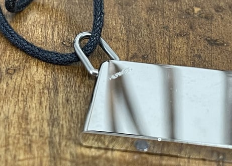 hermes silver necklace #1