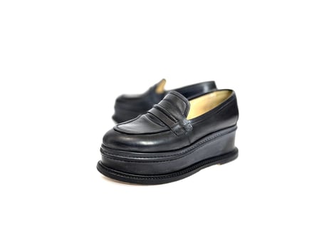 maison margiela leather platform shose 40